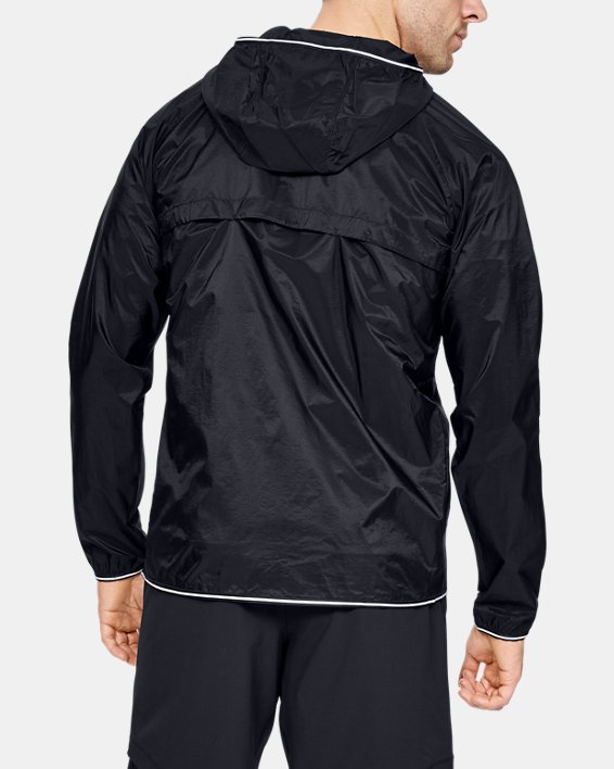 Men's UA Qualifier Storm Packable Jacket, Black, pdpMainDesktop image number 1